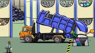 Мультики про рабочие машинки для детей Мусоровоз помощник города