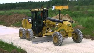Cat 140M spreading gravel part 2