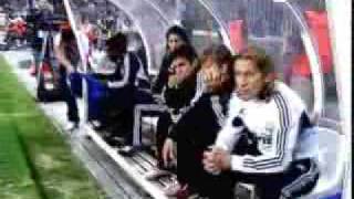 El calentamiento de Guti contra Juande Ramos