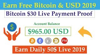 Earn Free Bitcoin & USD 2019 | Top 2 Bitcoin Earning Sites Live Withdrawal Payment Proof Urdu Hindi