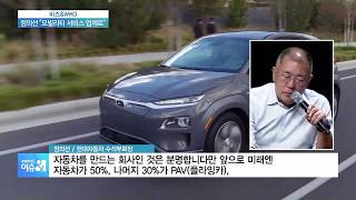 [who] 정의선 “미래의 현대차, 플라잉카·로보틱스 제공”