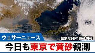 今日も東京で黄砂を観測