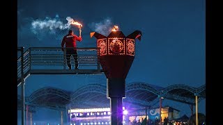 Анатолий Баишев зажег огонь Спортивных игр народов Якутии