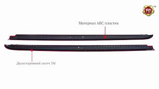 Накладки на боковые борта Mitsubishi L200 (russ-artel.ru)