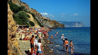 Крым. ПЕРЕПОЛНЕННЫЙ пляж!!! Отдых и цены на Яшмовом Пляже. Нудисты есть?