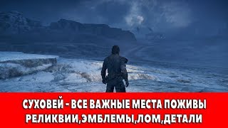 MAD MAX - СУХОВЕЙ - ВСЕ ВАЖНЫЕ МЕСТА ПОЖИВЫ (РЕЛИКВИИ,ЭМБЛЕМЫ,ЛОМ)