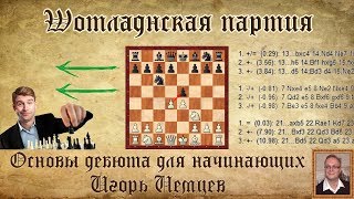 Шотландская партия. Основы дебюта для начинающих. Игорь Немцев. Шахматы
