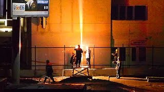 Ночная Сварка. Красивые Вспышки Сварки. Сварка Ночью. Футажи Строительство