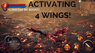 ACTIVATING 4 WINGS + 1,600,000 M BR Boost | Inferno | Azazel | Demon | Arcania - Legacy of Discord