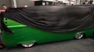 Bliss n Eso officially unveil their VW Kombi at the MotorEx car show