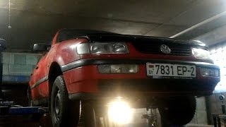 VolksWagen Passat B4. Замена гофры глушителя.