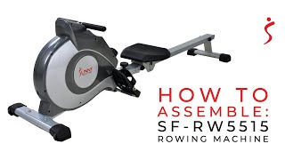 How To Assemble: SF-RW5515 Rowing Machine