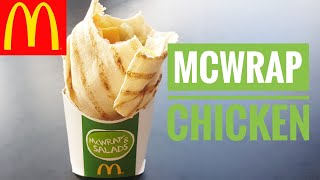 McDonald's McWRAP Chicken TS & Salads Wrap Burrito