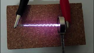 Helical Plasma Vortex High Voltage Neodymium Magnet Xenon Flash Tube