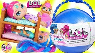 LOL Surprise Dolls Open GIANT Shimmer and Shine Big Surprise Ball - DIY Customized Toy
