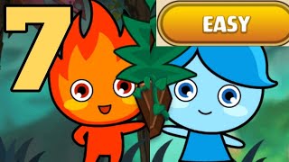 LuckyBoy And PrettyGirl 2 Level 7 Easy Android Walkthrough Forest Temple Maze Fireboy & Watergirl