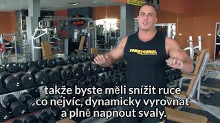 Prsní svaly cviky / Tlaky s jednoručkami na šikmé lavici / Budování Svalové Hmoty