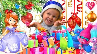 ✿Подарки на св.Николая для Софии.Большая коробка подарков,TROLLS,много игрушек,жилейные сладости!
