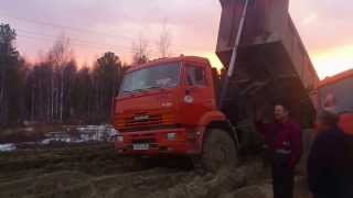 Весна май 2013. Северо Харампурское месторождение, дорога на куст