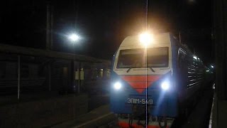 Прибытие поездов 471М Москва-Адлер\ЭП1М-549 482С Новороссийск-Москва станция Краснодар-1