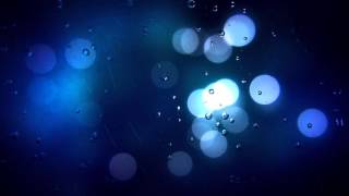 Капли дождя и синие блики (боке) - The rain and the glare