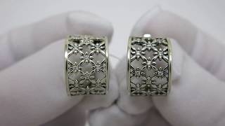 Серебряные серьги 1112985