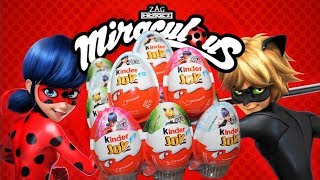 Киндер ЛЕДИ БАГ И СУПЕР-КОТ РАСПАКОВКА Kinder joy miraculous