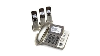 Panasonic DECT 6.0 3 Cordless and 1 Corded Phone Set