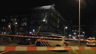 Brand in woning  Minervaplein Amsterdam