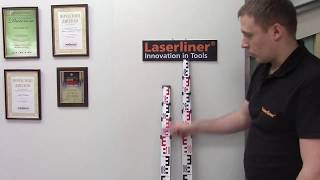 Телескопическая нивелирная рейка 4м и 5м Laserliner