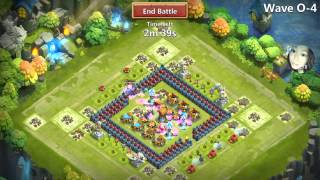 Castle Clash HBM - Wave O best build defense