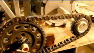 Steam Engine 274 Volts DC no load, Larger Steam Engine DC Generator Cam Gear Timing Chain