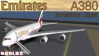 Roblox Airline Review: Emirates Airlines A380 Investor Class