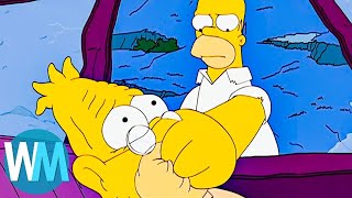 TOP 10 MOMENTS où LES SIMPSONS sont allés TROP LOIN !
