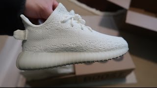 Adidas Yeezy Boost 350 V2 Infant 'Cream White' Sneaker Unboxing