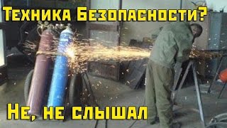 Кровавое видео 90-х о нарушении техники безопасности !