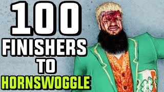 WWE 2K18 - 100 Finishers To Hornswoggle!