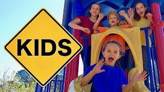 Learn English Playground! Follow the Leader with Sign Post Kids! Up Down!