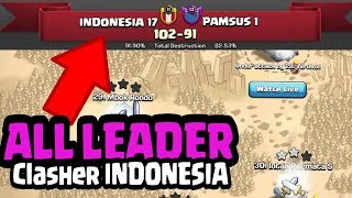 Kekuatan ALL Leader COC INDO Kalahkan Top Clan, PAMSUS Selalu Serentak, Live attack Paket Hog