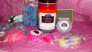 SCARLET RAINE: Custom Rainbow Candle!!