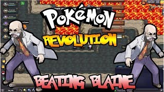 Pokemon Revolution Online Walkthrough | Episode 3 Defeating Gym Leader Blaine!