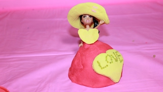 Плей до Как лепить из пластилина  Платье кукле принцессе. Из пластилина PLAY DOH. ВИДЕО ДЛЯ ДЕВОЧЕК