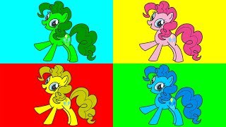 Раскраска - Моя маленькая пони - Учим цвета. Дружба это чудо. My Little Pony