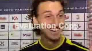 Zlatan intervju (berättar skämt)
