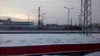 ЧС4Т с поездом №255В Санкт Петербург-Чебоксары (Нижний Новгород) 05.01.2016