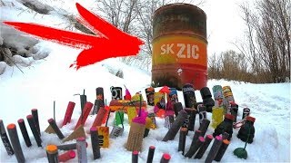✅ ТОП 70 ПЕТАРД в БОЧКЕ ? ВЗРЫВАЕМ ПЕТАРДЫ ? МОЯ ПИРОТЕХНИКА | Тест 70 бомбочек в КАНИСТРЕ