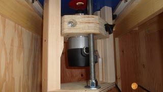 Home-made router lift
