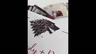 Game of Thrones Hochzeit - Hochzeitseinladung Mittelalter - Wedding is Coming