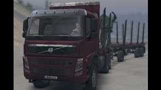 LetS Check Spintires Demo, Volvo FM 6x6 Timber Truck
