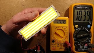 Testing a large LED COB.